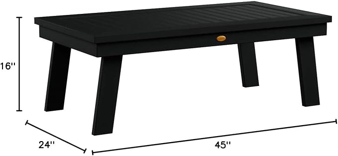 highwood AD-DSCT1-BKE Adirondack Coffee Table, Black