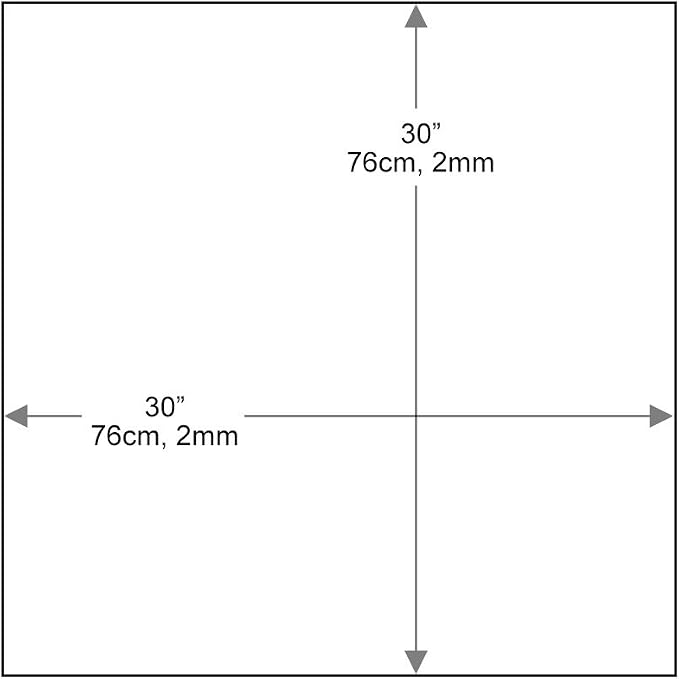 Dulles Glass 30 inch Square Glass Table Top - Tempered - 3/8" Thick Glass Surface, Safe Pencil Edge, Eased Corners, Multipurpose for Dining Table, Patio, Coffee and End Table