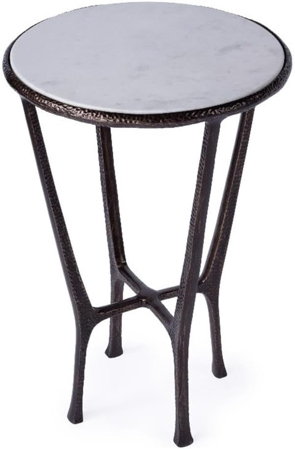 Butler Specialty Company Lania Outdoor Marble Side Table in Bronze