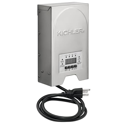 Kichler 12217-200 Watt 12V/15V Multi-Tap Low Voltage Outdoor Landscape Transformer with Digital Timer and Built in Surge Protector - Weatherproof