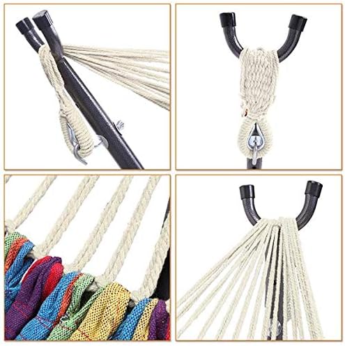 Home Hammock Set (Hammock Frame Small Color Bar Hammock) Natural Rope 3-7 Days Delivery