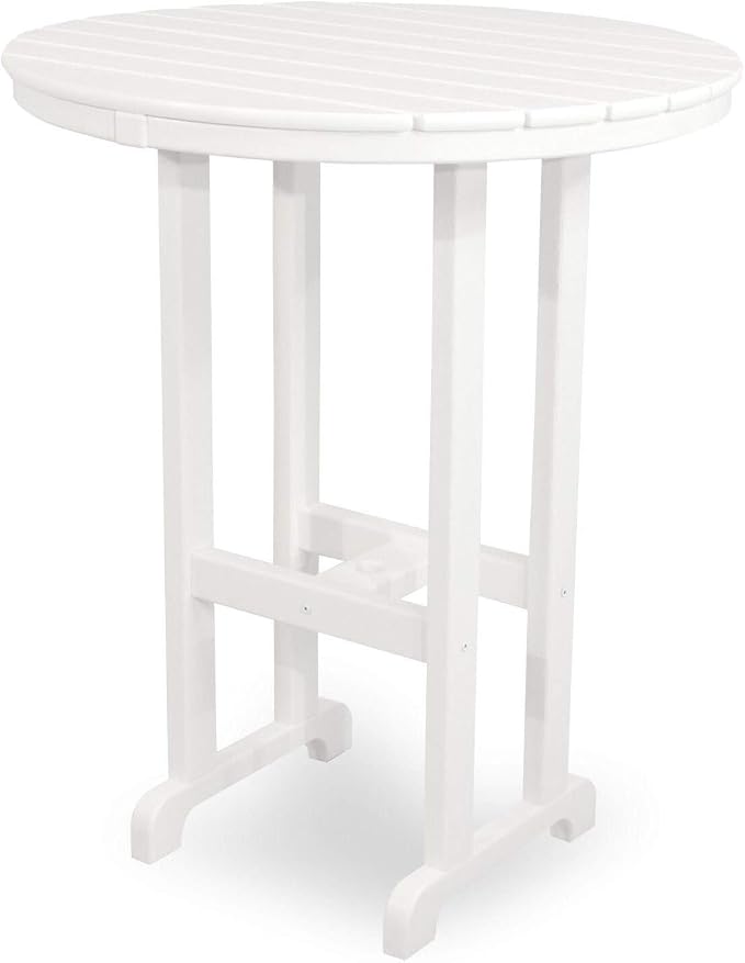 Ivy Terrace Classics Round 36" Bar Table Ivory