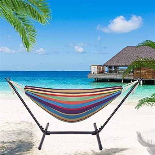 Hammock Set (Hammock Frame Small Color Bar) Natural Rope (Color bar)