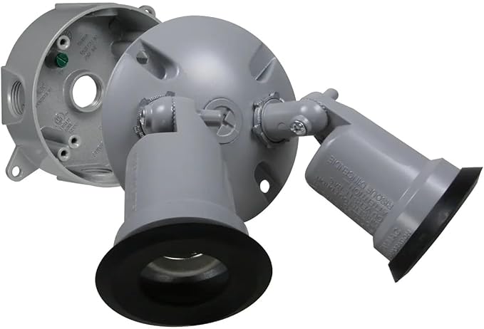 Hubbell-Bell LT233S Traditional Outdoor Flood Light Kit, Gray