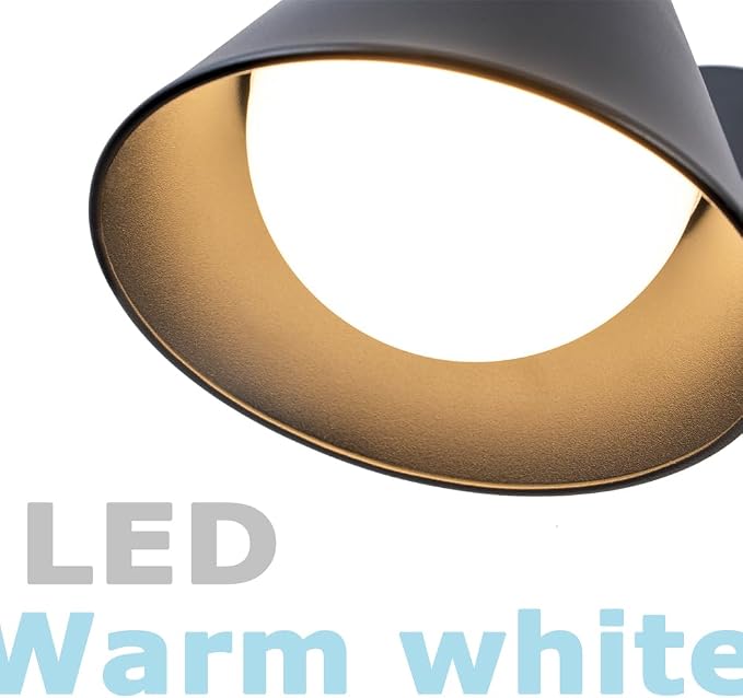 Dusk to Dawn Outdoor Wall Lights Set of 2, Modern LED Wall Sconce | Dusk to dawn