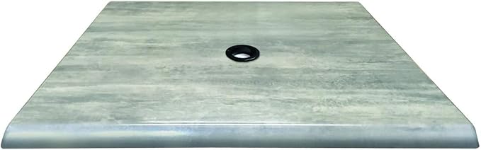 30" x 30" Greystone, Indoor/Outdoor All-Season EnduroTop Table Top with Umbrella Hole