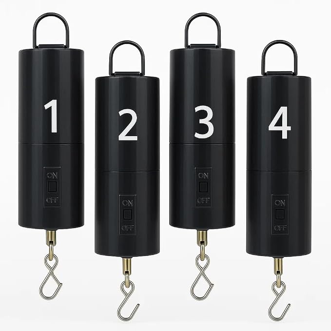 4 Pack Wind Spinner Motor Hanging Display Motor Battery Operated 20 RPM Rotating Motor Multi-Purposes for Wind Spinner Mobile Yard Decor Hanging Ornament Outdoor Sculptures-Medium Speed (4 Pcs Black) | Multi-Purposes for Wind Spinner Mobile Yard Decor ...