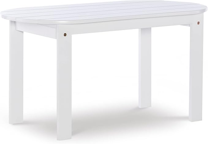 Linon Jayde Adirondack Coffee Table, White 18.11D x 35.24W x 18.11H in