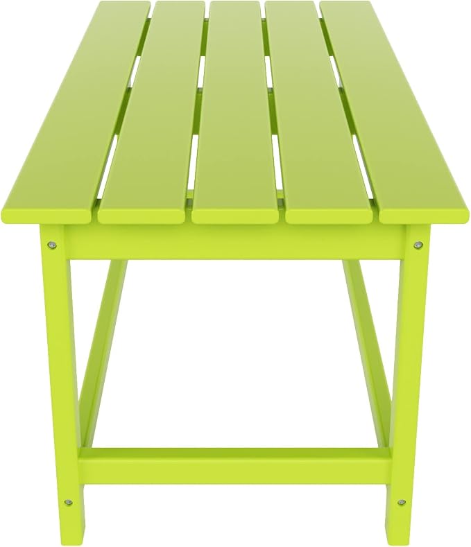 HDPE Laguna Outdoor Poly Adirondack Coffee Table, Lime