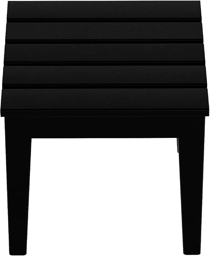WestinTrends Ashore Outdoor Patio Modern Adirondack Side Table, Black