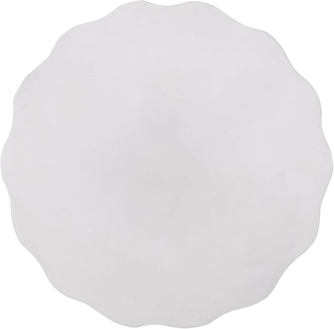 Concrete Side Table, Antique White, Round