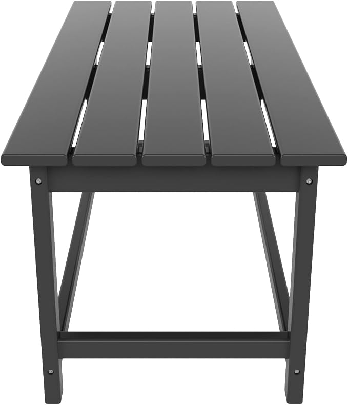HDPE Laguna Outdoor Poly Adirondack Coffee Table, Gray