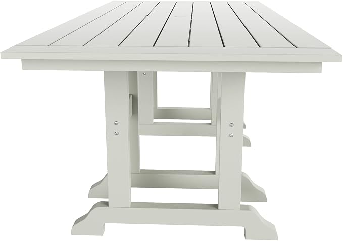 WestinTrends Malibu 71" Outdoor Patio Dining Table, Sand