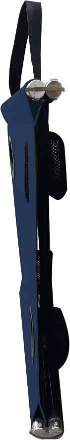 Neso Beach Table - Lightweight, Portable and Foldable Table for Beach, Camping and Outdoor Adventures - Stable Surface - with Cup Holder for Drinks and Phone Pockets - Navy