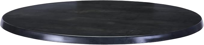 Holland Bar Stool 36" Diameter Black Steel, Indoor/Outdoor All-Season EnduroTop Table Top