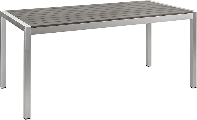 Shore 7 Piece Outdoor Patio Aluminum Dining Set