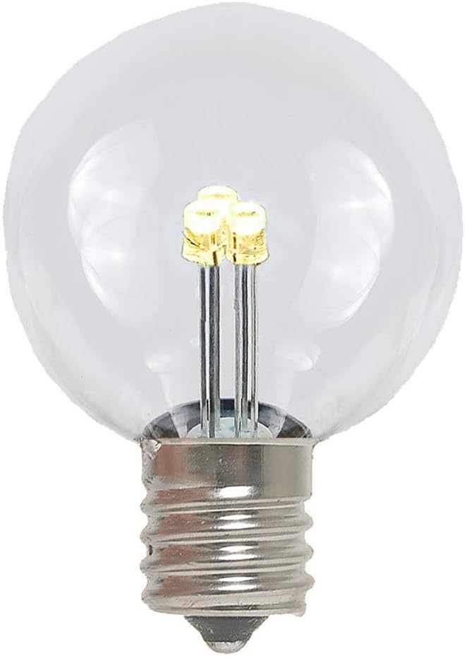 Novelty Lights 25' Warm White LED G30 Globe Outdoor String Lights