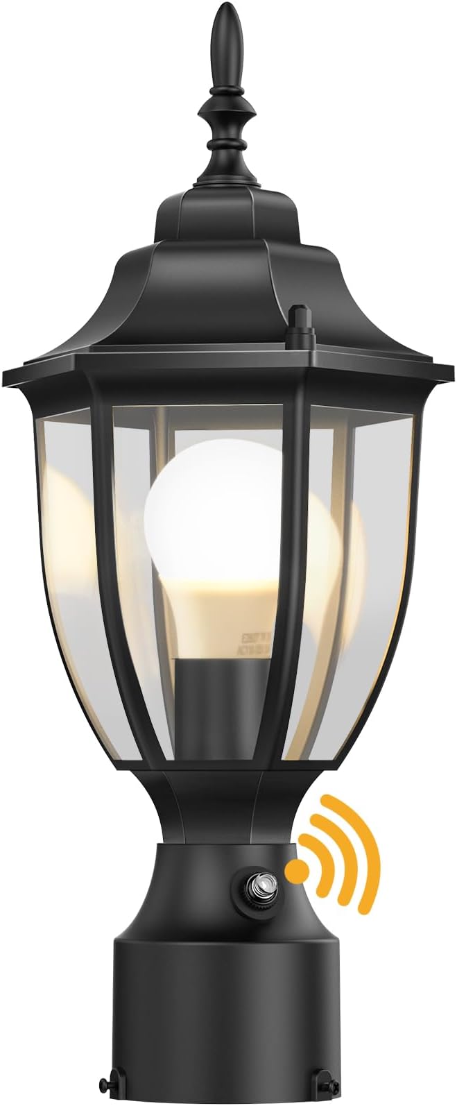 Lamomo Dusk to Dawn Outdoor Post Lights, Waterproof Aluminum Lamp Post Light Fixture, Lamp Posts Outdoor Lighting Pole Lantern for Yard Patio Pathway Garden | Anti-Rust, Waterproof Aluminum, Tempered Glass & Classic Exterior Pole Lantern for Yard Patio...