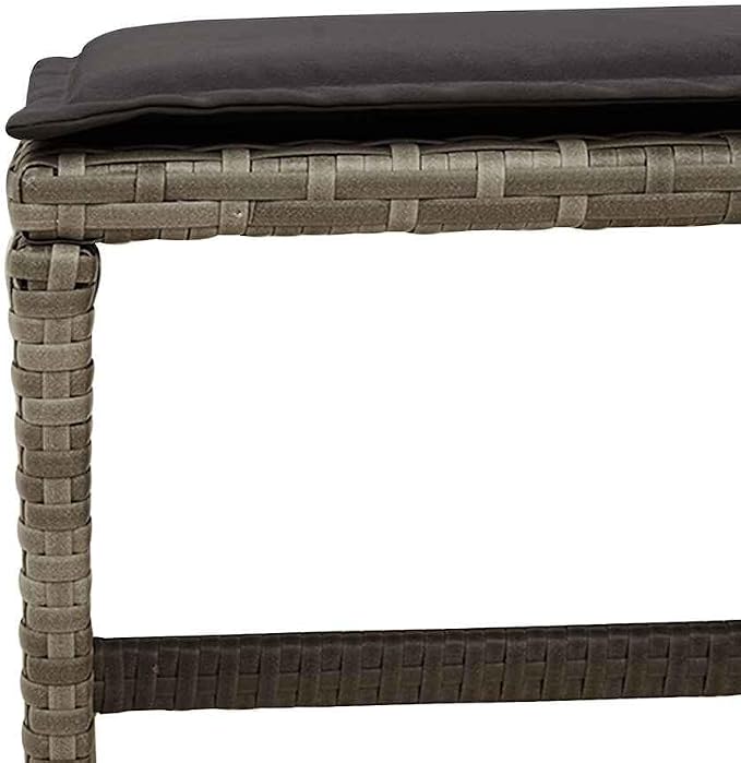 9-Piece Outdoor Dining Set, 8-Seater Patio Furniture, Foldable PE Rattan Chairs and Table, Grey Garden Seating for Backyard Deck