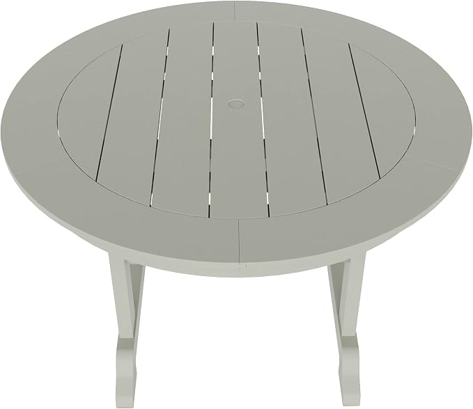 HDPE Laguna 47" Round Dining Table,Sand
