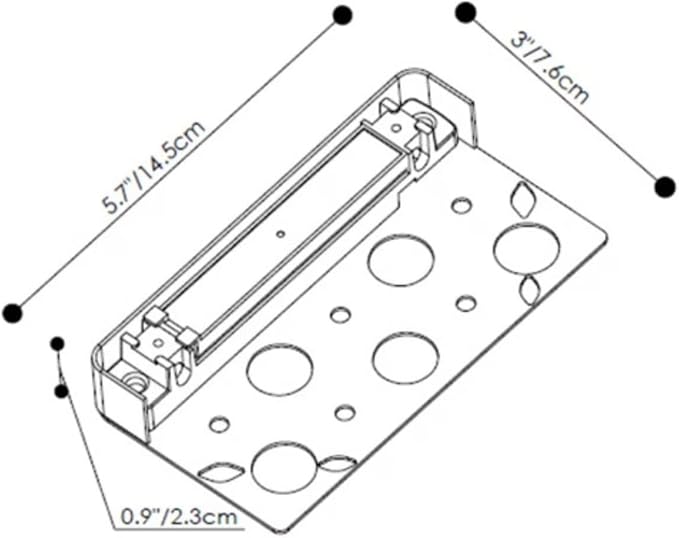 SPW Pro-Trade PT-LL2-BZ-LED Ledge Light 5.7" Length with Mounting Plate Bronze Finish Includes Integrated 0.8W 2700K LED Outdoor Landscape Lighting