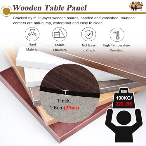Portable Round Table Top Extender - Fits 42-72" Tables, Perfect for Banquets, Restaurants & Patios, Durable White Design for Easy Setup & Versatile Use