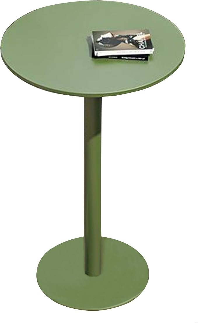 Outdoor Metal Bar Table - Round Counter Height Bistro Table for Patio & Garden, Space-Saving Small Dining Table for Poolside & Terrace (Size: 60x60x105cm)