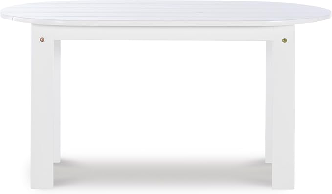 Linon Jayde Adirondack Coffee Table, White 18.11D x 35.24W x 18.11H in