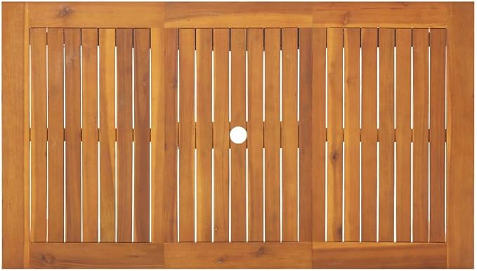 Outdoor Wooden Table,Rustic Farmhouse Style Dinner Table,Dining Table for Kitchen, Dining Room & Living Room,Patio Table 55.1"x31.5"x29.1" Solid Acacia Wood