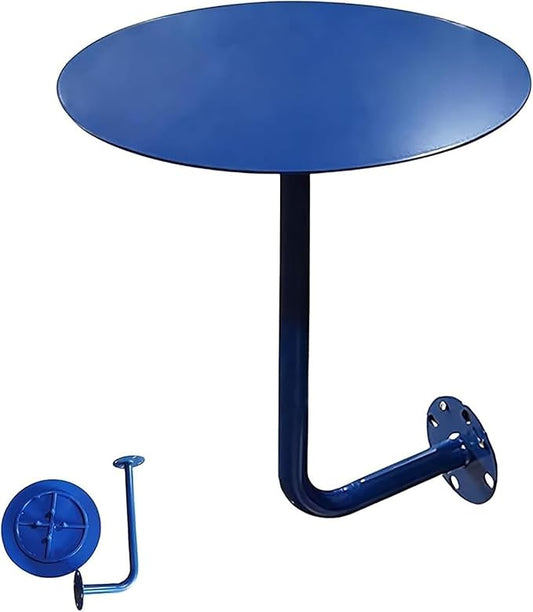 Wall Mounted Round Bar Table, Heavy Duty Iron Floating Desk, Space Saving Dining Table for Small Spaces, Waterproof Indoor/Outdoor Coffee Table