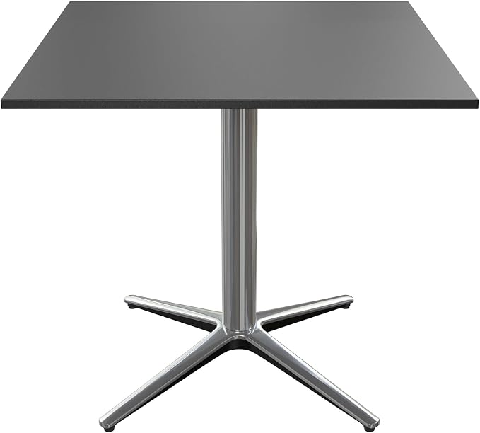 MFSTUDIO Outdoor Patio Bistro Table, Square Patio Dining Table for 2 to 4, 31" Metal Outdoor Side Coffe Table for Balcony Backyard Patio Garden or Indoor