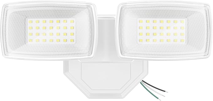 Onforu 3200LM Flood Lights Outdoor, 32W 6500K LED Security Light Switch Controlled, IP66 Waterproof Outdoor Lights, Wall Mount Exterior Flood Light with 2 Adjustable Heads Floodlights Outside