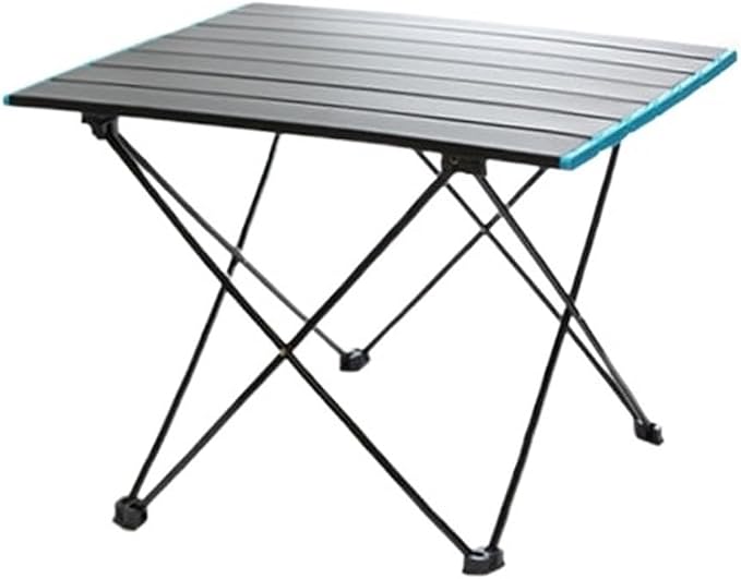 Folding Dining Table Outdoor Garden Furniture Sets Coffee Side Marching Tables Salon porable Folding Picnic Fishing Table Camping Supplies Equipment (Color : Blue 40x35x29cm)