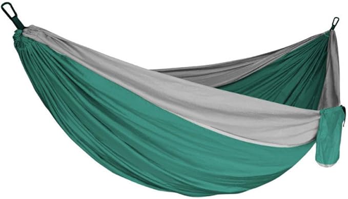 Outdoor Hammock, Double Camping Hammock with Tree Straps and Carabiners, Portable Hammock for Backpacking Beach Patio Garden Yard Camping Accessories