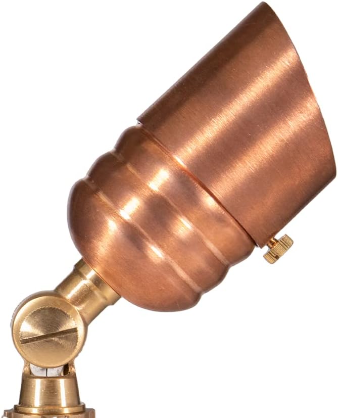 VOLT Fat Boy 12V Outdoor Mini Spotlight (Copper) | Lamp Ready, Low Voltage, Ideal for Landscape Lighting of Yard Lawn Garden Patio Trees & House