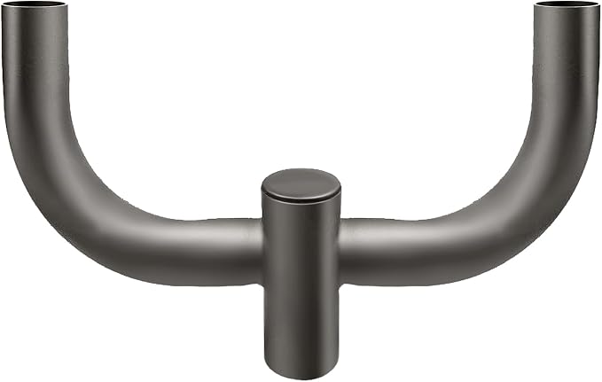 90 Degree Quad Bullhorn Tenon Adapte with 2 Arms for Round Pole,Slip Fitter Round Bullhorn Bracket for 2 Lighting Fixture,Slip Fit Mount Pole Area Parking Lot Light Mounting