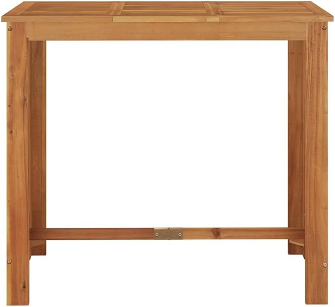 vidaXL Garden Bar Table Natural Wood Solid Acacia Wood 47.2x23.6x41.3 in