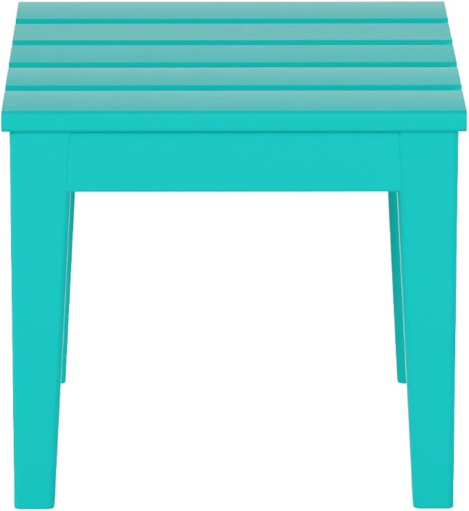 WestinTrends Ashore Outdoor Patio Modern Adirondack Side Table, Turquoise