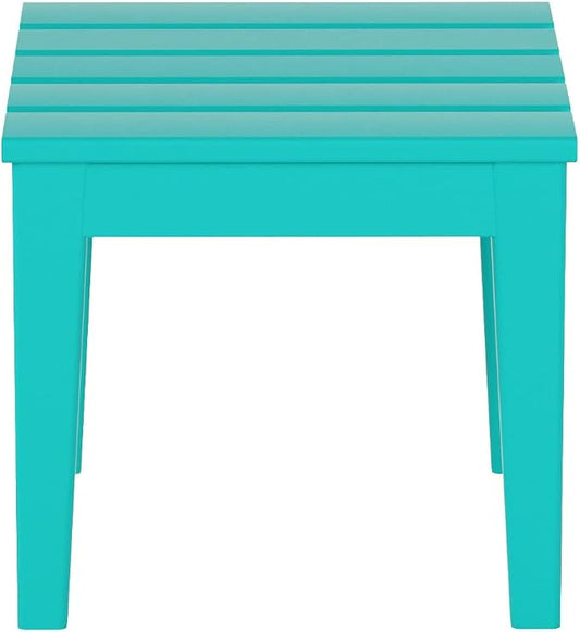 WestinTrends Ashore Outdoor Patio Modern Adirondack Side Table, Turquoise