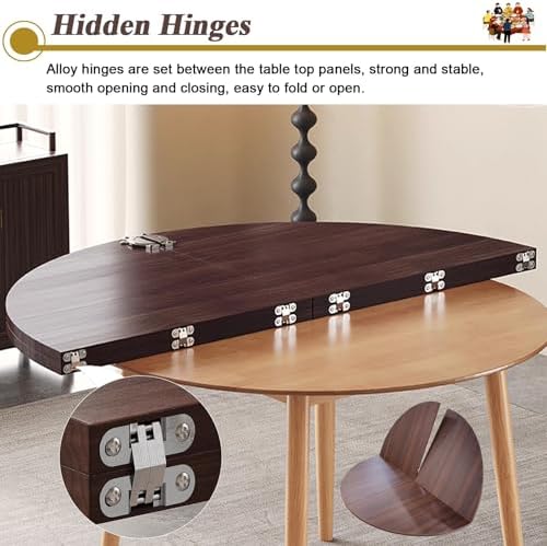 Round Table Top Extender - Portable 42-72" Banquet Table Replacement, Perfect for Restaurant & Patio Use, Adjustable White Tabletop for Enhanced Dining Experience