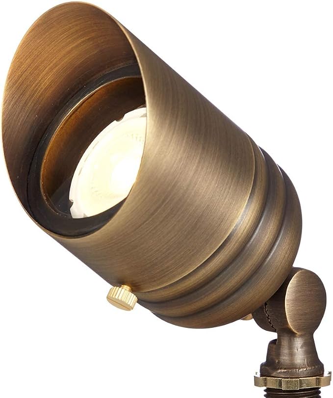 VOLT 20-Pack 12V Fat Boy Bronze Outdoor Spotlight & 5W 2700K MR16 LED Bulb | Solid Brass, 400 Lumens of Warm White Light, Low Voltage, Ideal for Yard, Garden, Patio, Trees & House