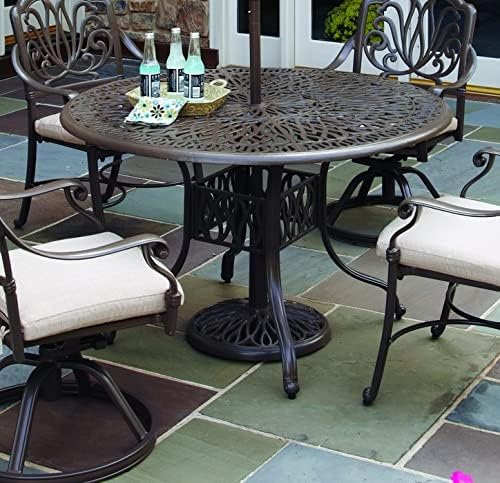 Homestyles Capri Taupe Outdoor Dining Table, 48"W
