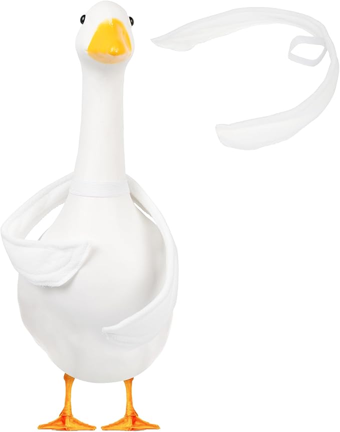 2 Pcs Poseable Goose Wings for Porch Lawn Goose Outfit Accessories Clothing Porch Clothes for Patio Yard Lawn Decor