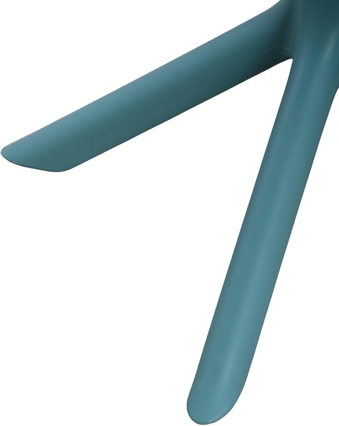 Christopher Knight Home Elshore Patio Bistro Table, Outdoor Plastic Round Table with Pedestal Base, Compact Bistro Table for Garden/Balcony/Poolside, Modern Coffee Table, Accent Table, Sky Blue