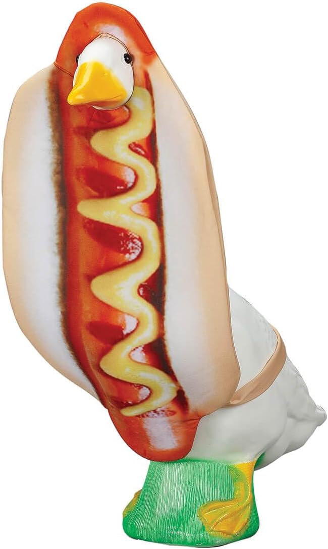 Gaggleville Hot Dog Goose Outfit, Fits Large 23" H Statue, by Fox Valley | Traders