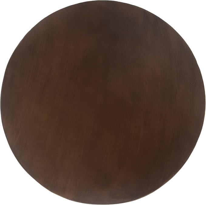 16" Round Side Table, Outdoor Concrete End Table, Half Sphere Patterned Accent Table, Decorative Side Table, Stylish End Table for Patio Balcony Beach Pool Side, Natural