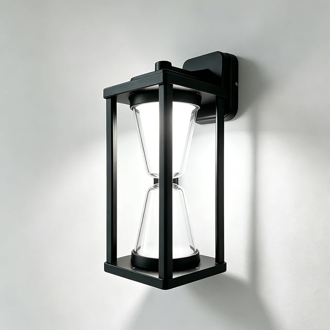 Outdoor Wall Light LED 30W Black Exterior Lighting Fixture ﻿ | 6000K Exterior LED Wall Sconce, IP65 Waterproof Aluminum Acrylic Shade Black for House Front Porch Garage Garden