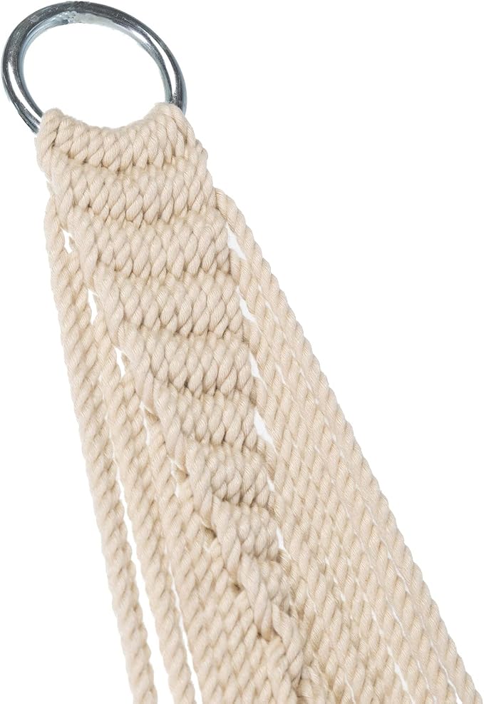 Original Pawleys Island Large Original Cotton Low Country Sling Rope Hammock with Free Extension Chains & Tree Hooks, Handcrafted in The USA, Accommodates 2 People, 450 LB Weight Capacity