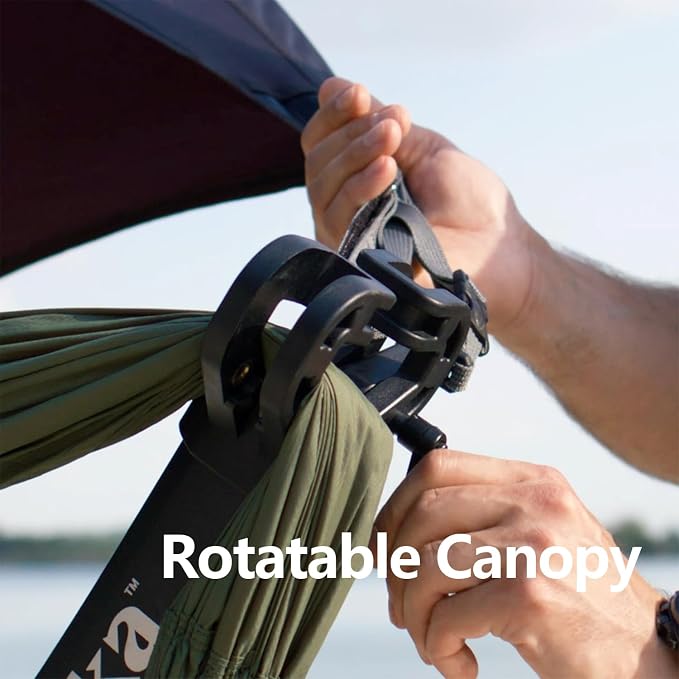anymaka Set Up in 3 Seconds Adjustable Portable Aluminum Alloy Hammock Stand for Outside with Chair Mode & Lounge Mode up to 105'' (Full Pack Yellow-1)