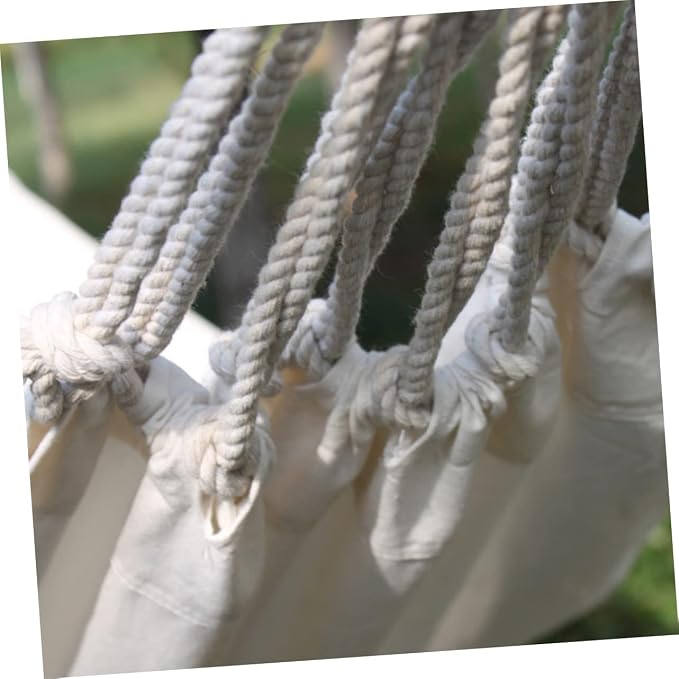 Outdoor Hammock Swing Chair Canvas Hammock Strong Rope for Camping Patio